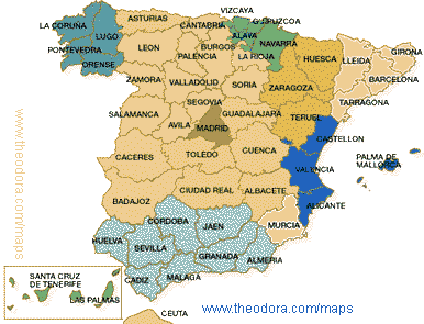 Map Of Cantabria